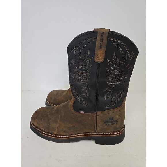 Thorogood Men's 11" Steel Toe WP Western Wellington Work Boot USA 804-4330 10D - Picture 4 of 7